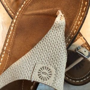 UGG Ladies Leather Sandals Size 7